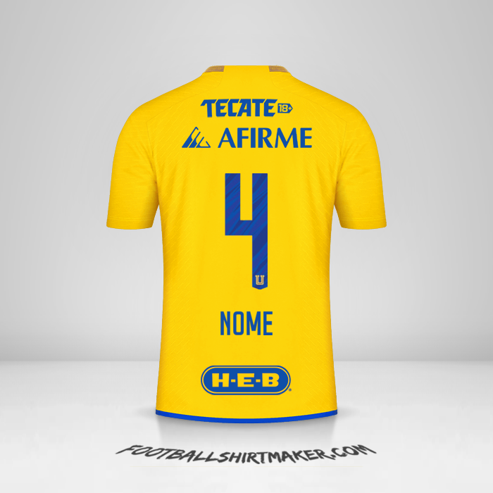 Camisola Tigres UANL 2023/2024 -  nome - 4