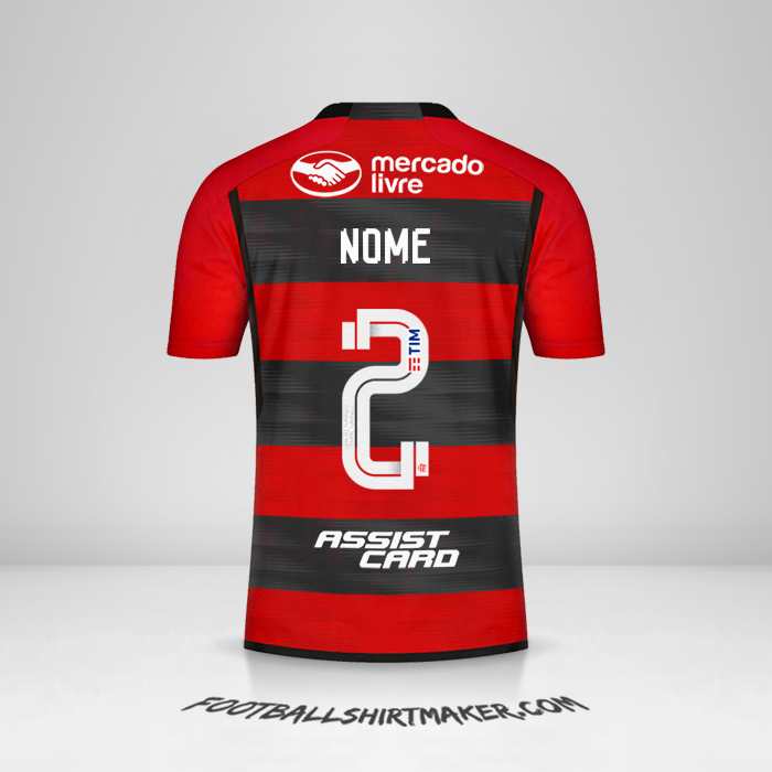 Camisola Flamengo 2023 -  nome - 2