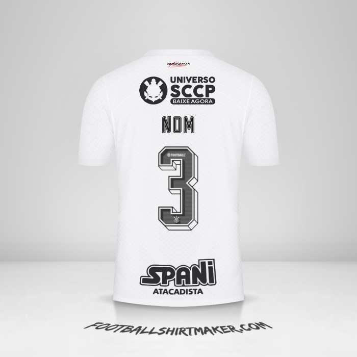 Maillot Corinthians 2023/2024 -  nom - 3