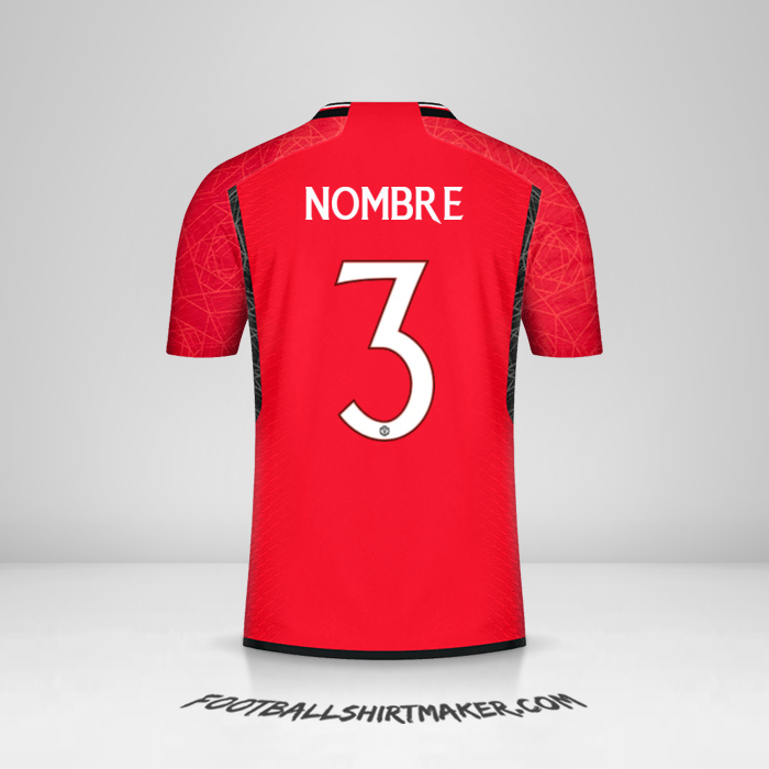Jersey Manchester United Cup 2023/2024 -  nombre - 3