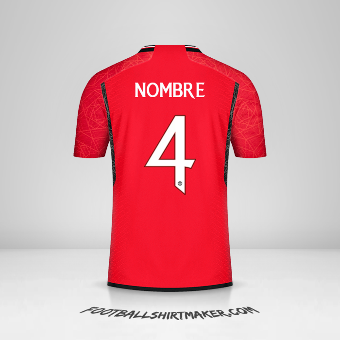 Jersey Manchester United Cup 2023/2024 -  nombre - 4