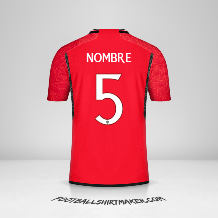 Jersey Manchester United Cup 2023/2024 -  nombre - 5