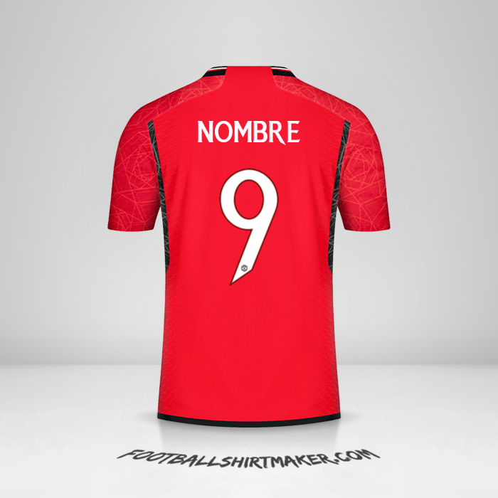 Jersey Manchester United Cup 2023/2024 -  nombre - 9