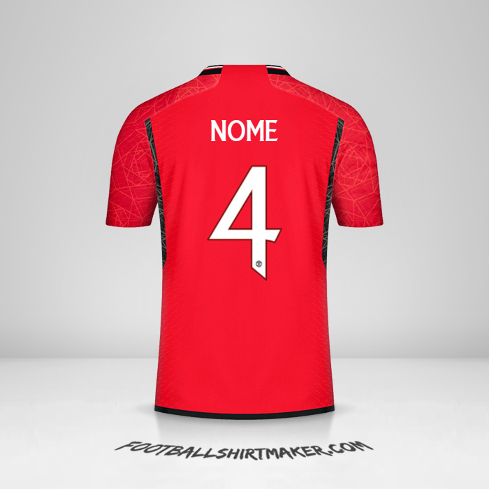 Camisa Manchester United Cup 2023/2024 -  nome - 4