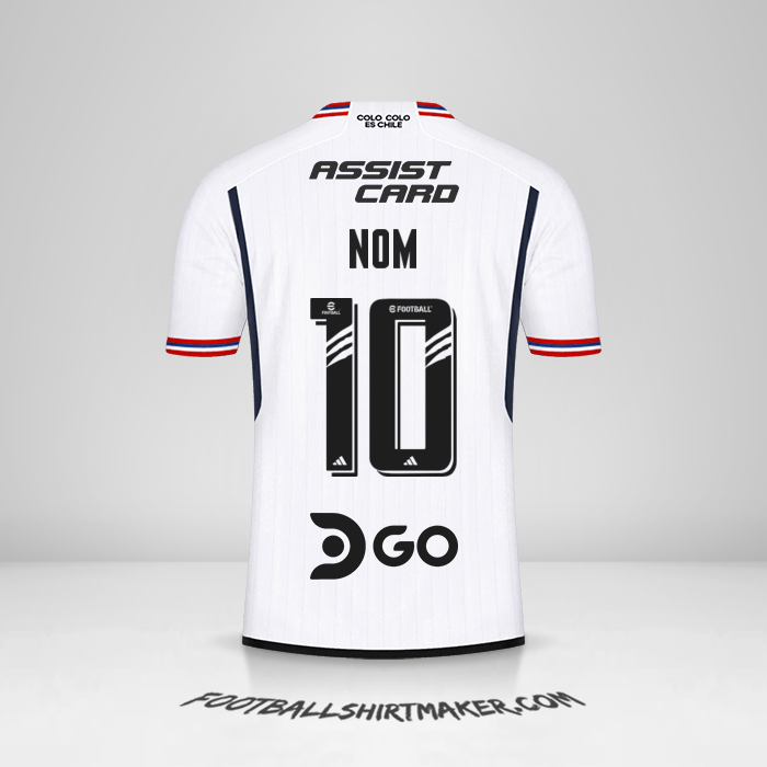 Maillot Colo Colo 2023 -  nom - 10