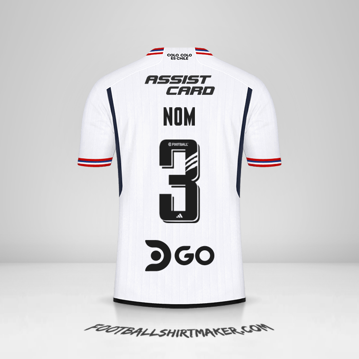 Maillot Colo Colo 2023 -  nom - 3