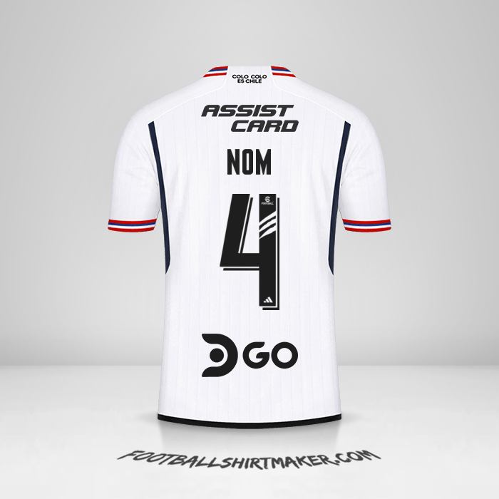 Maillot Colo Colo 2023 -  nom - 4