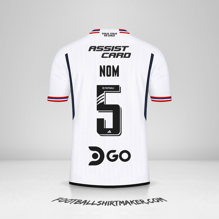Maillot Colo Colo 2023 -  nom - 5