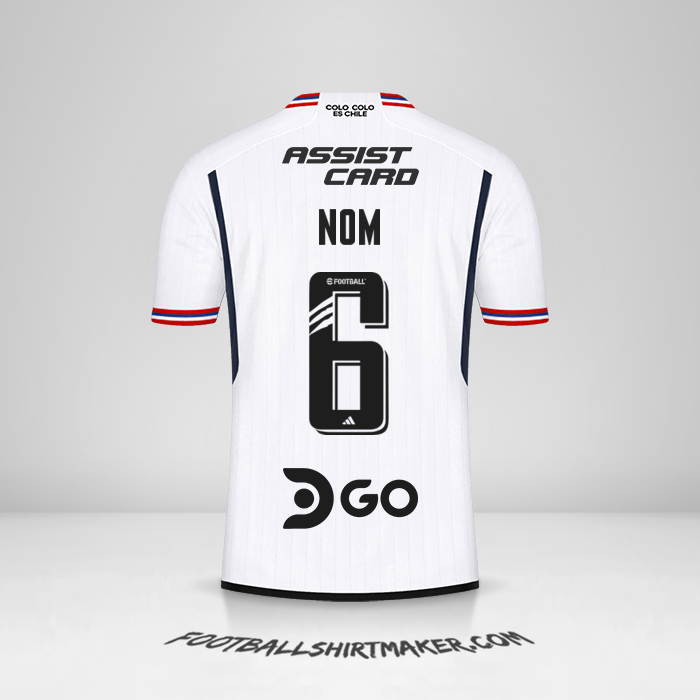 Maillot Colo Colo 2023 -  nom - 6