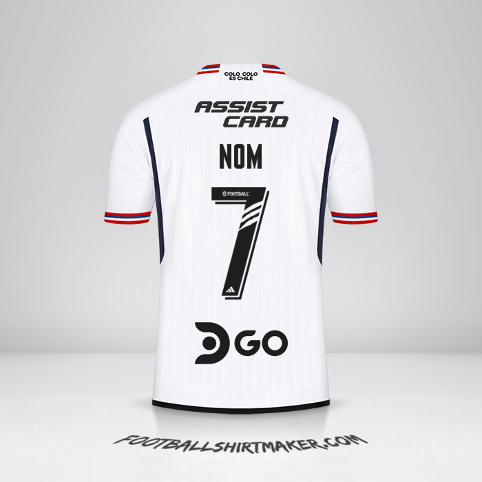 Maillot Colo Colo 2023 -  nom - 7