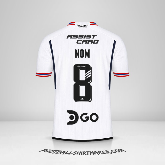 Maillot Colo Colo 2023 -  nom - 8