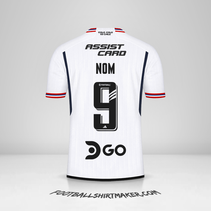 Maillot Colo Colo 2023 -  nom - 9
