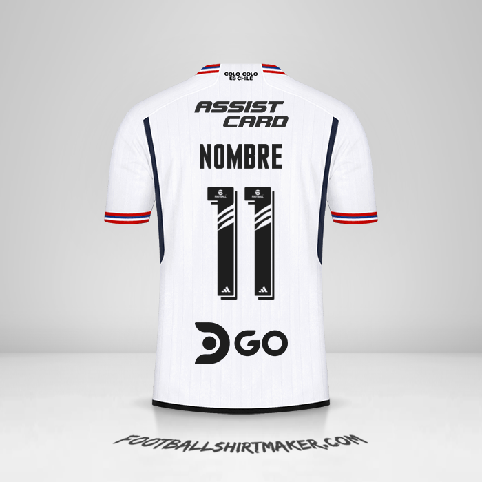 Jersey Colo Colo 2023 -  nombre - 11