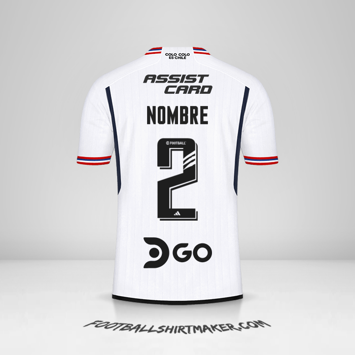 Jersey Colo Colo 2023 -  nombre - 2
