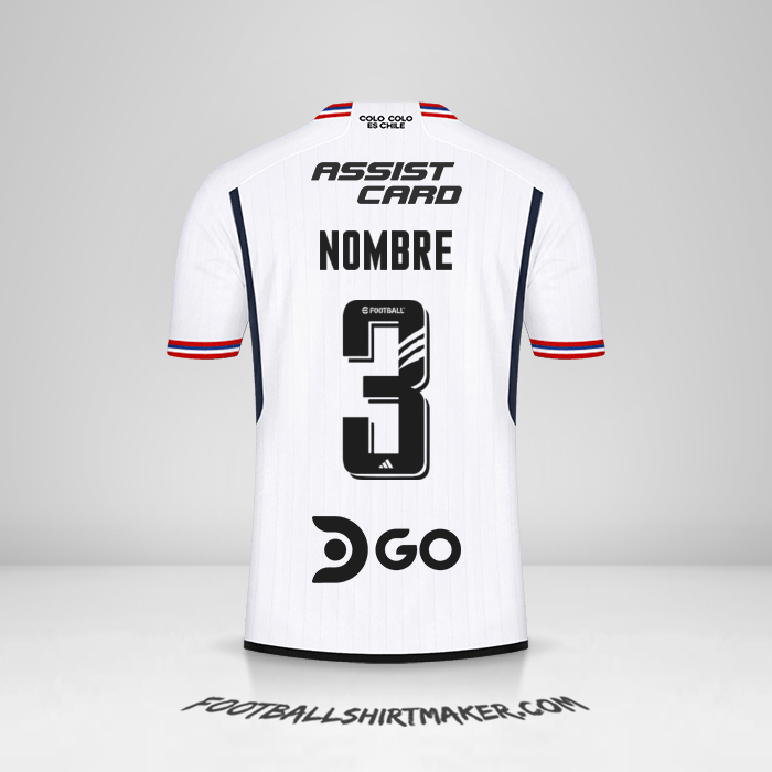 Camiseta Colo Colo 2023 -  nombre - 3