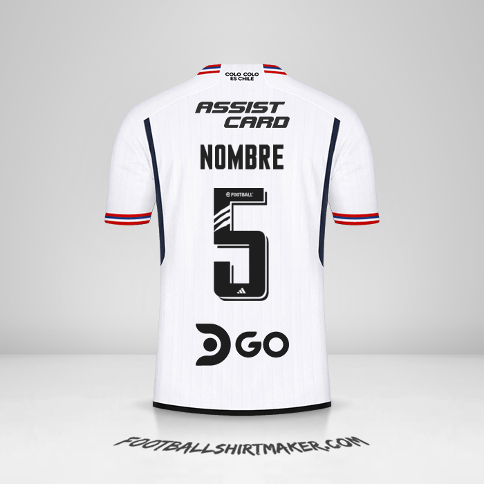 Jersey Colo Colo 2023 -  nombre - 5