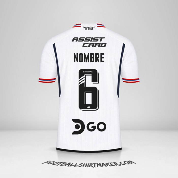 Jersey Colo Colo 2023 -  nombre - 6