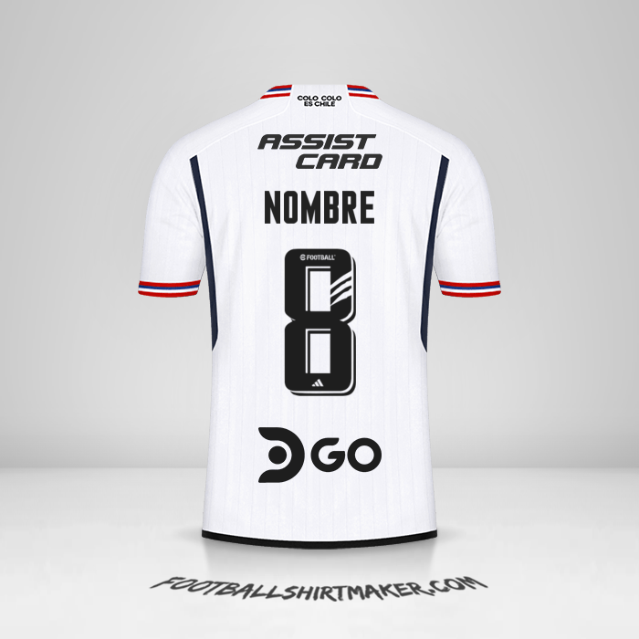 Camiseta Colo Colo 2023 -  nombre - 8
