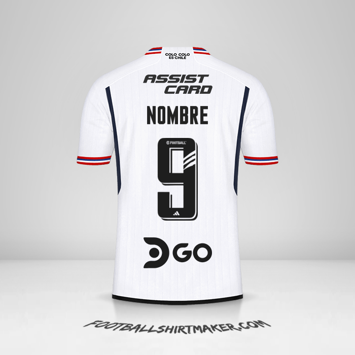 Jersey Colo Colo 2023 -  nombre - 9