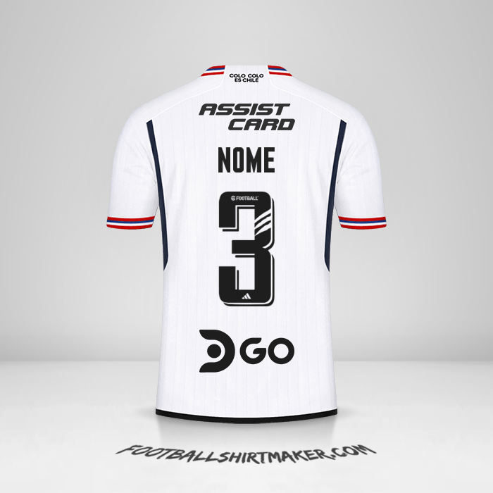 Camisola Colo Colo 2023 -  nome - 3
