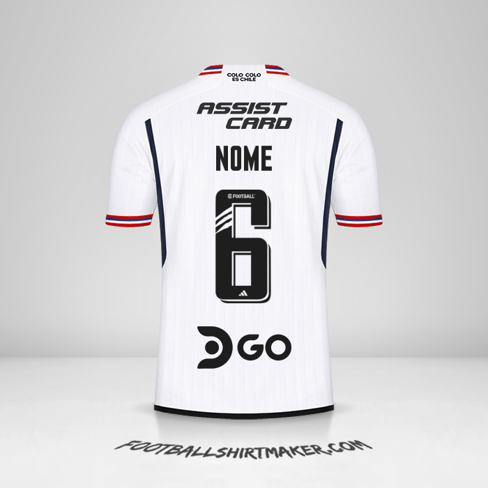 Camisola Colo Colo 2023 -  nome - 6