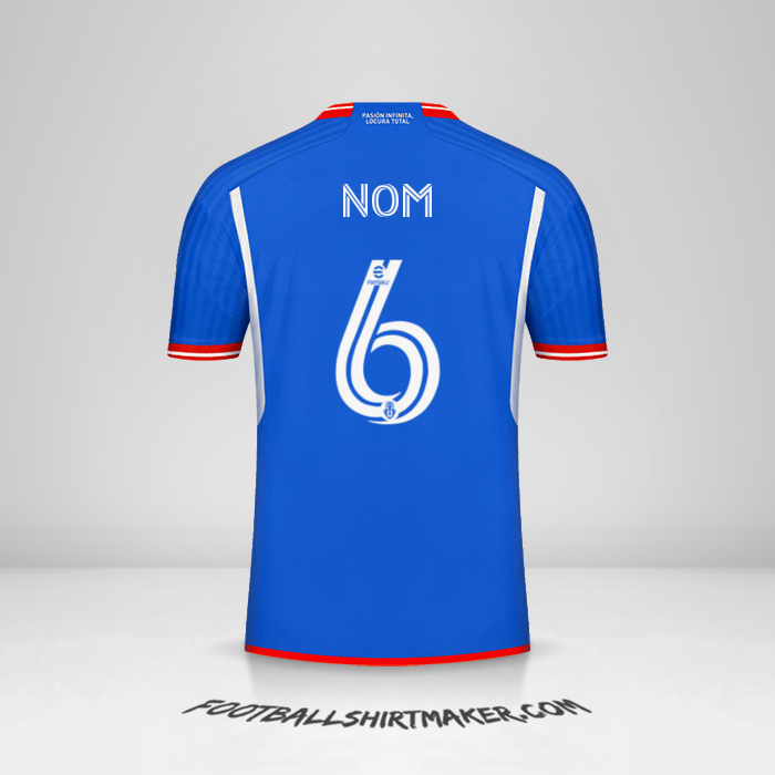 Maillot Universidad de Chile 2023 -  nom - 6