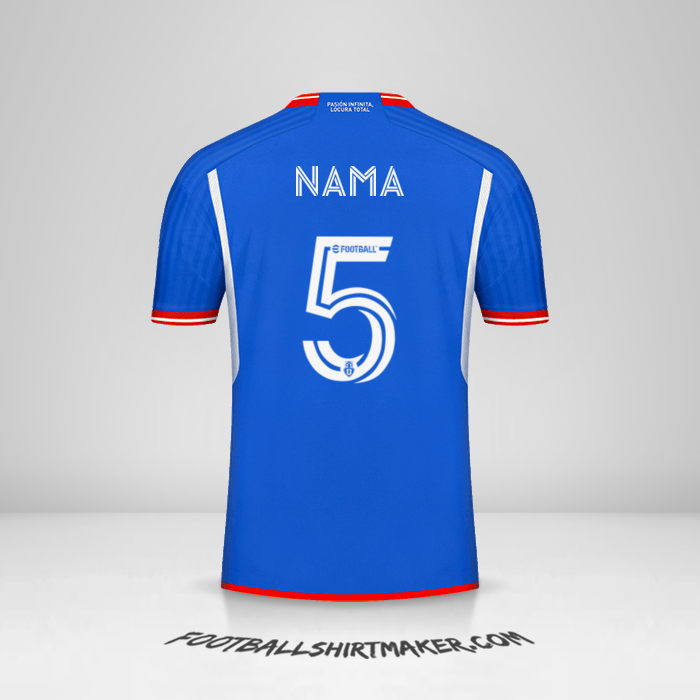 Jersey Universidad de Chile 2023 -  nama - 5