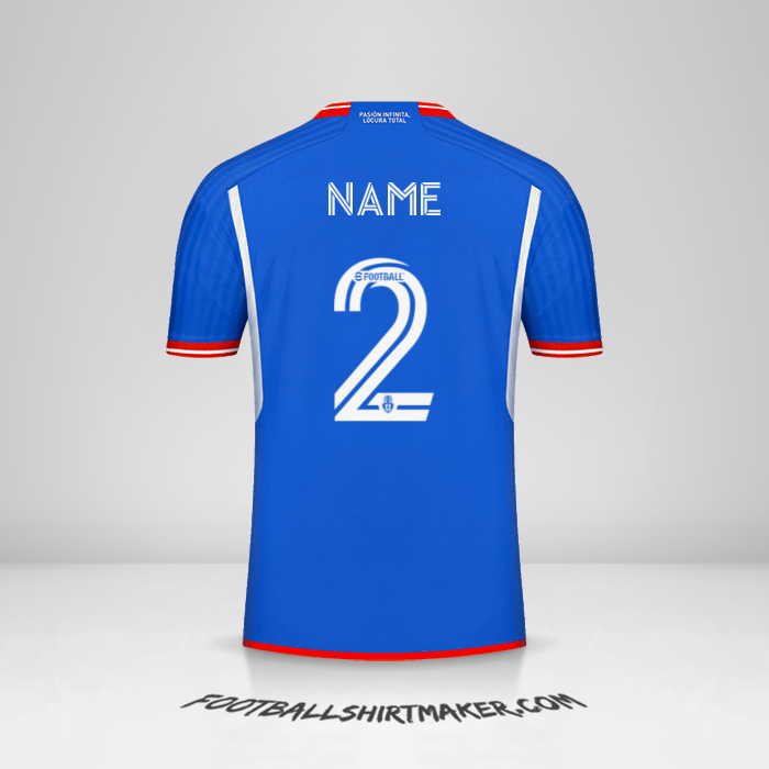 Jersey Universidad de Chile 2023 -  name - 2