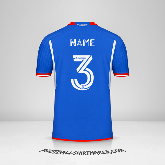 Trikot Universidad de Chile 2023 -  name - 3