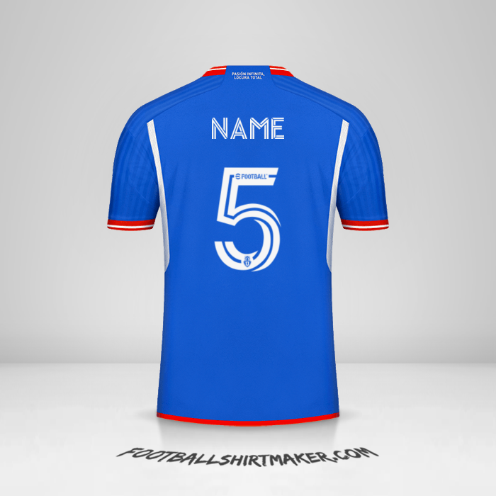 Jersey Universidad de Chile 2023 -  name - 5