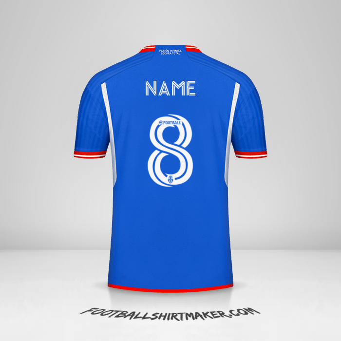 Jersey Universidad de Chile 2023 -  name - 8