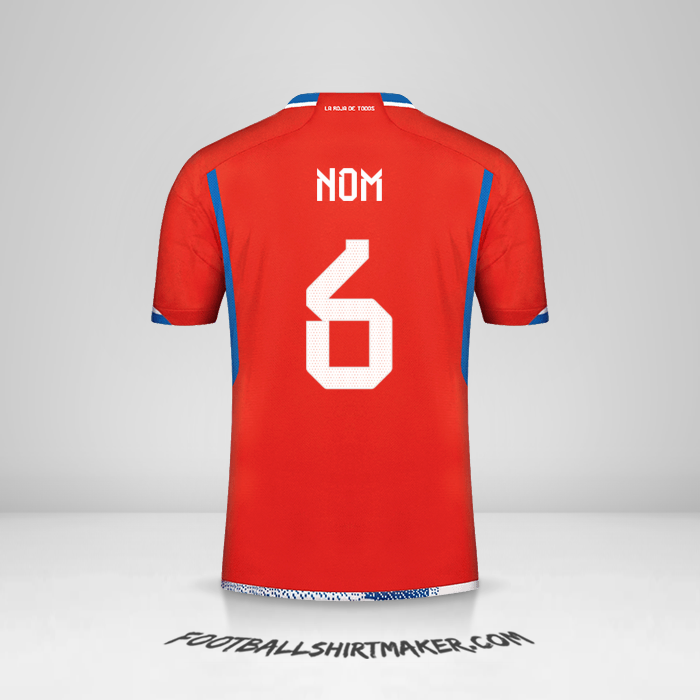 Maillot Chili 2022/2023 -  nom - 6