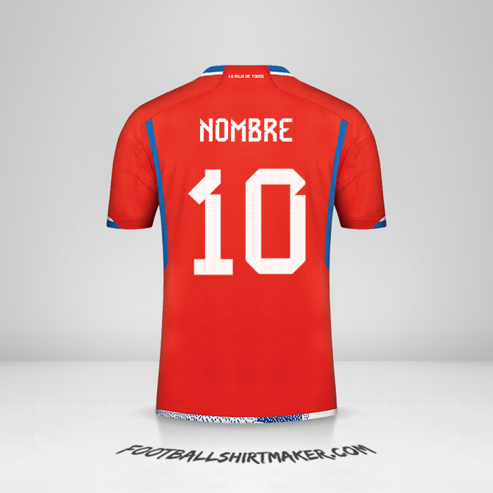 Jersey Chile 2022/2023 -  nombre - 10