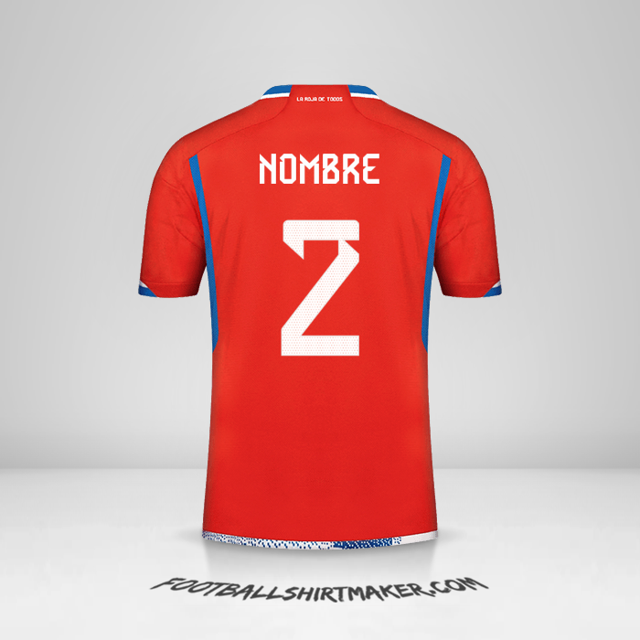 Jersey Chile 2022/2023 -  nombre - 2