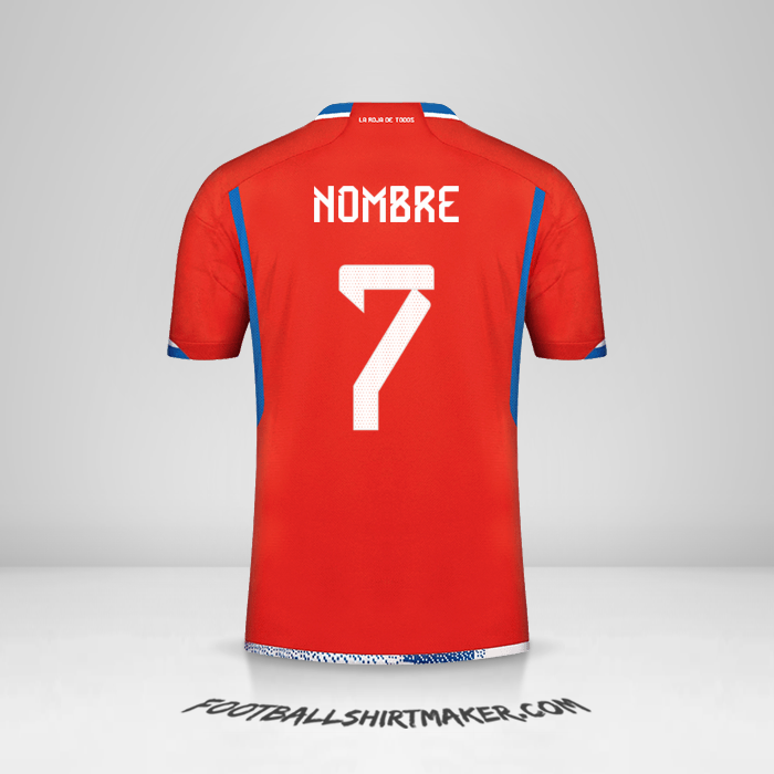 Jersey Chile 2022/2023 -  nombre - 7