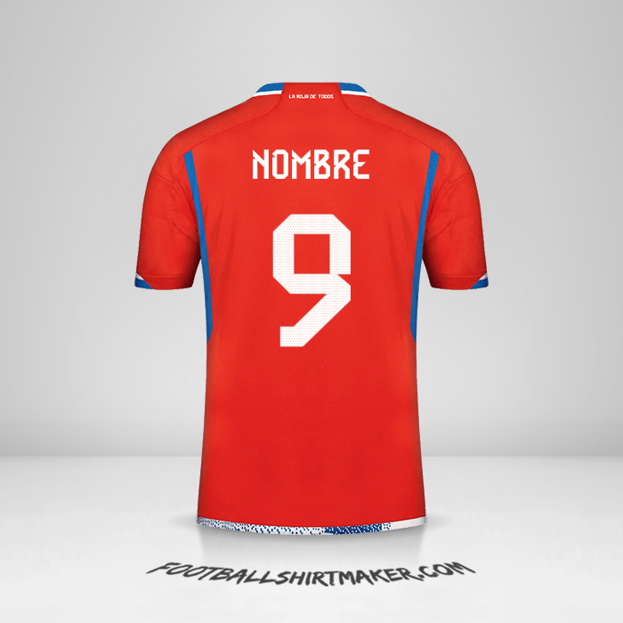 Jersey Chile 2022/2023 -  nombre - 9