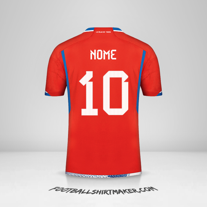 Camisola Chile 2022/2023 -  nome - 10