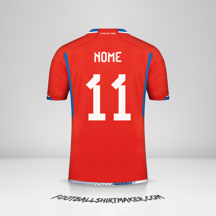 Maglia Cile 2022/2023 -  nome - 11