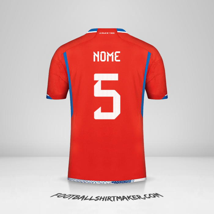 Maglia Cile 2022/2023 -  nome - 5