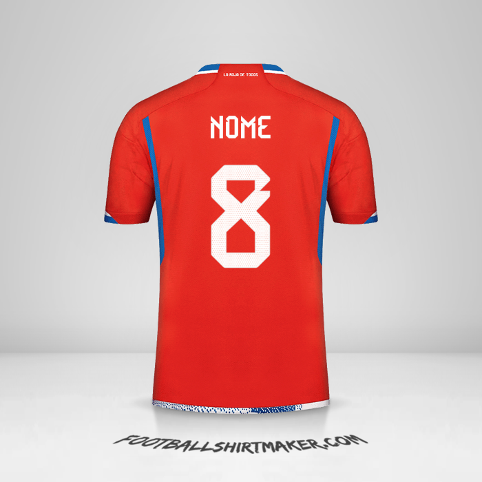 Camisa Chile 2022/2023 -  nome - 8