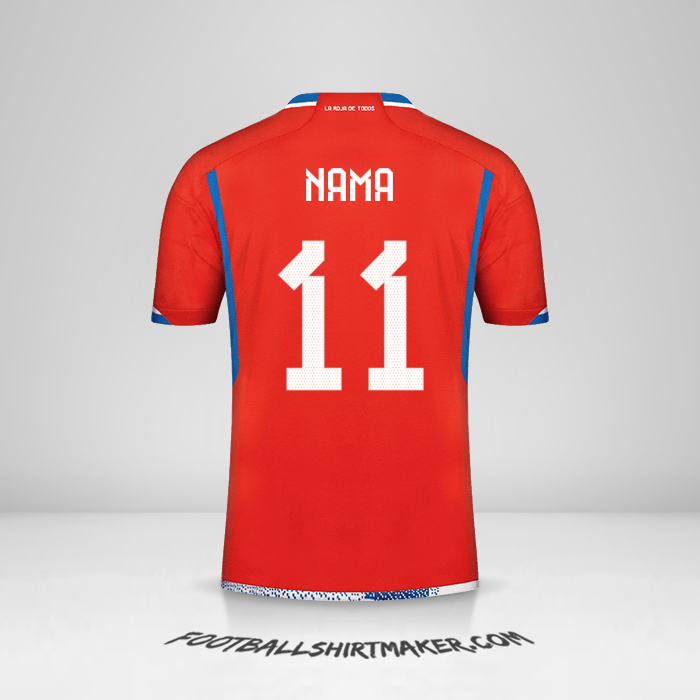 Jersey Cile 2022/2023 -  nama - 11