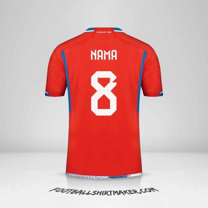 Jersey Cile 2022/2023 -  nama - 8