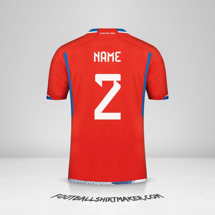 Trikot Chile 2022/2023 -  name - 2
