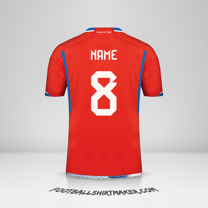 Shirt Chile 2022/2023 -  name - 8