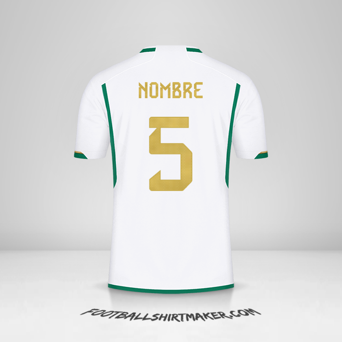 Jersey Argelia 2022/2023 -  nombre - 5