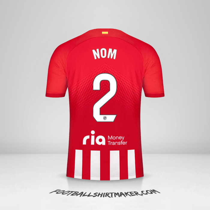 Maillot Atletico Madrid 2023/2024 -  nom - 2