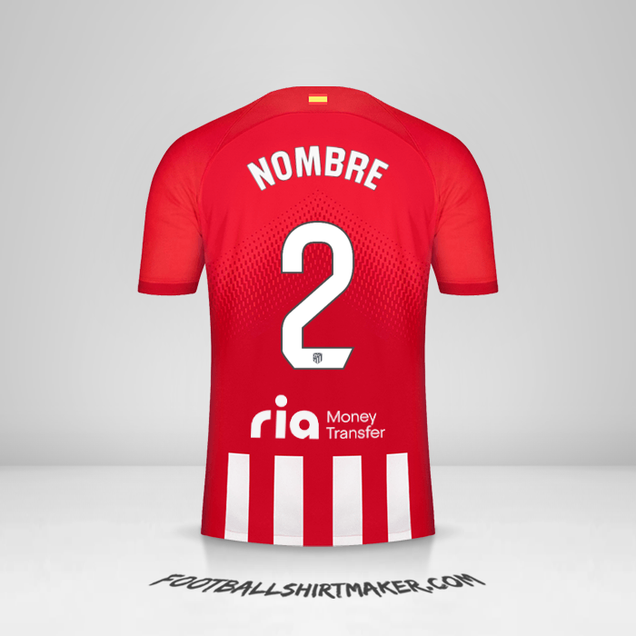 Jersey Atletico Madrid 2023/2024 -  nombre - 2