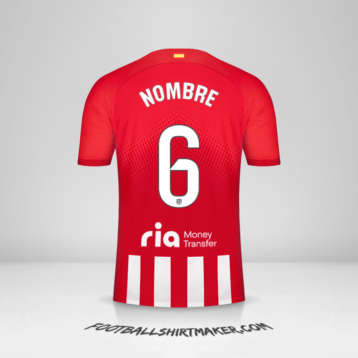 Camiseta Atletico Madrid 2023/2024 -  nombre - 6