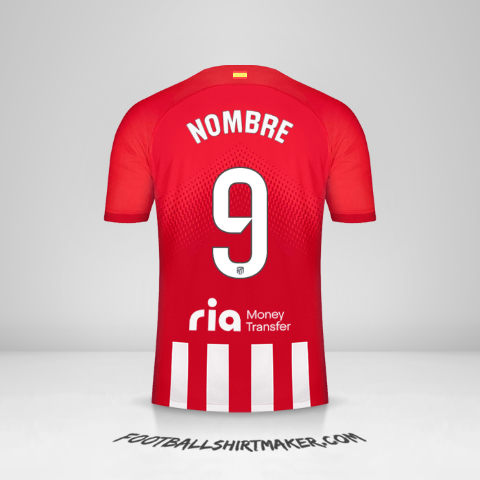 Jersey Atletico Madrid 2023/2024 -  nombre - 9