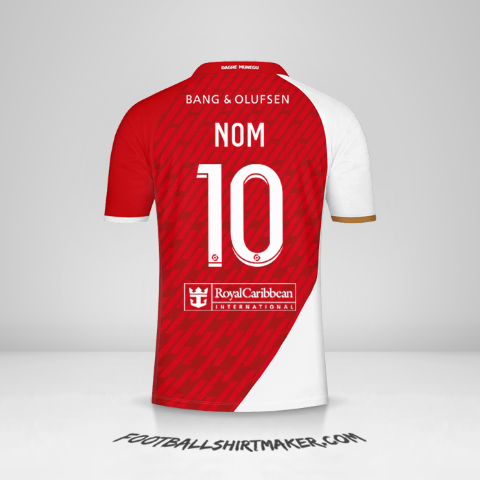 Maillot As Monaco 2023/2024 -  nom - 10